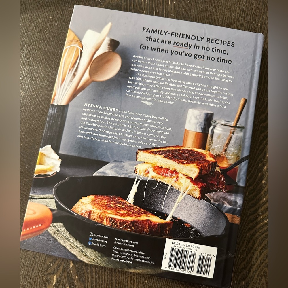 NEW Ayesha Curry The Full Plate cookbook - Picture 2 of 3